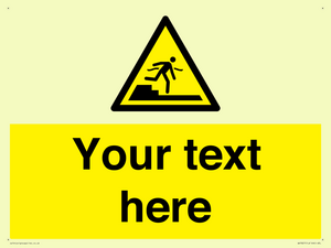 Custom warning Submerged step or steps